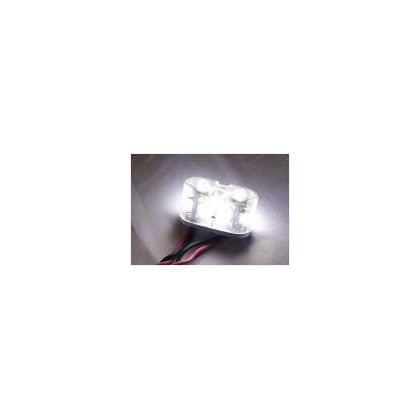 Luz redonda doble 2w 15mm blanca