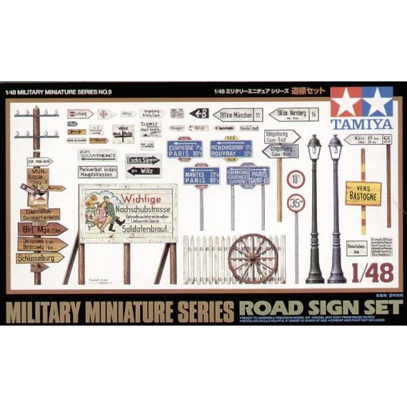 Road Sign Set 1:48 Military Model Kit