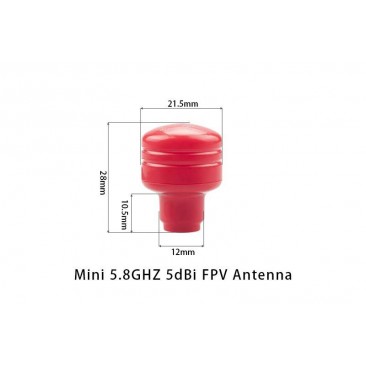 Mini Stubby 5.8GHz roja
